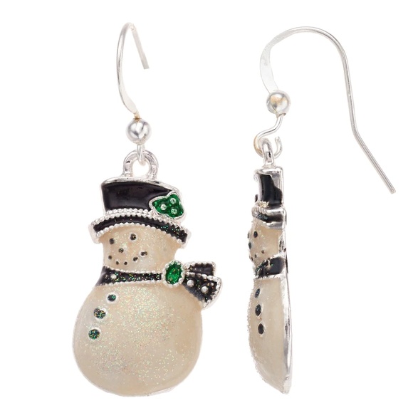 Jewelry - Snowman Nickel Free Drop Earrings - Christmas